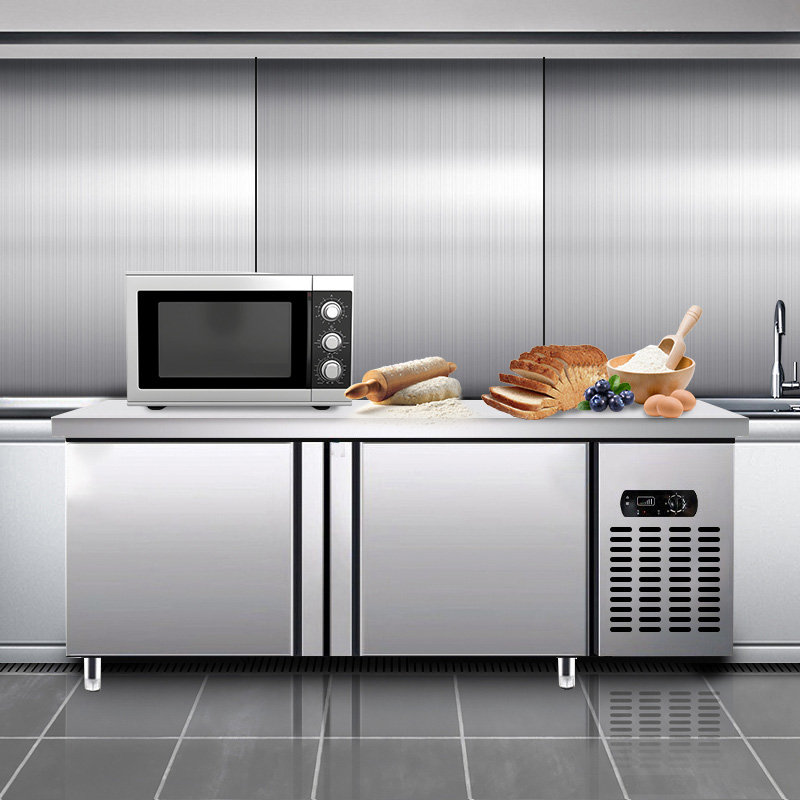 Kitchen Under Counter Refrigerator Glass Door Display