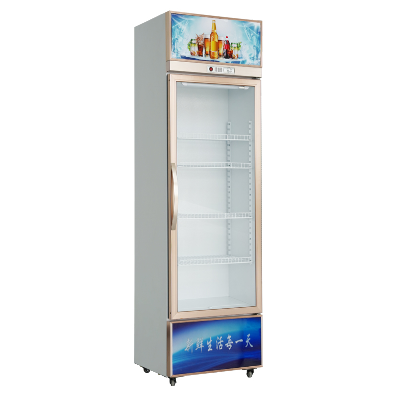 Glass door refrigerated display cabinet, supermarket and convenience store beverage refrigeration cabinet